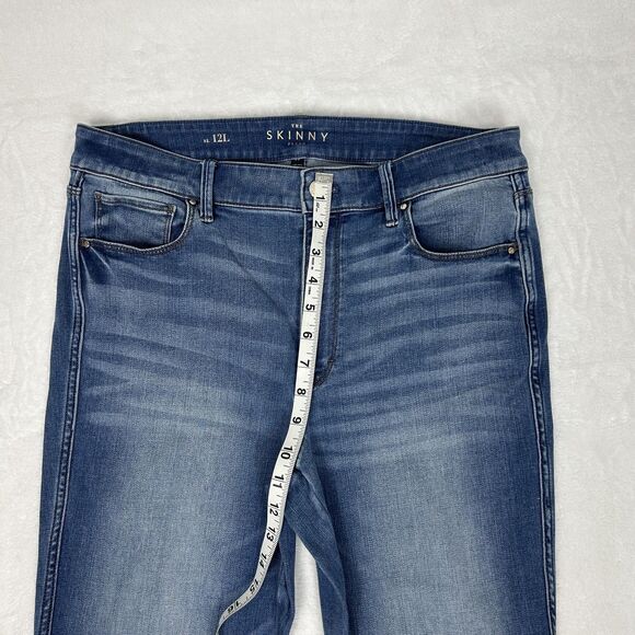 White House Black Market Jeans Womens 12L Blue The Skinny Flare Stretch Denim - Picture 5 of 11